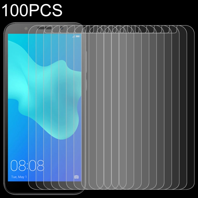 100 PCS 0.26mm 9H 2.5D Tempered Glass Film for Huawei Y5 Prime (2018)