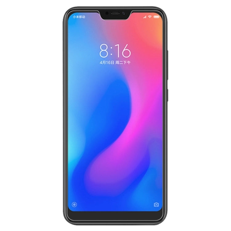 2 PCS 0.26mm 9H Surface Hardness 2.5D Curved Edge Tempered Glass Film for Xiaomi Redmi Note 6 Pro