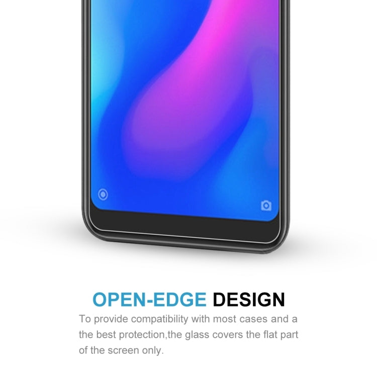 2 PCS 0.26mm 9H Surface Hardness 2.5D Curved Edge Tempered Glass Film for Xiaomi Redmi Note 6 Pro