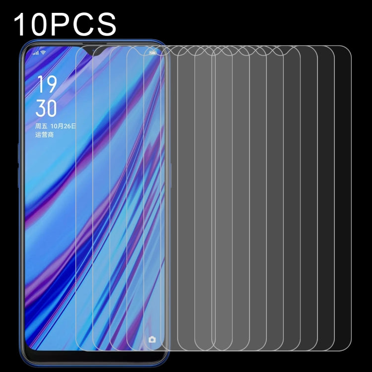 10 PCS 2.5D Non-Full Screen Tempered Glass Film for OPPO A9 2020 / A5 2020 / A56 5G