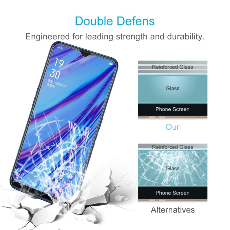 10 PCS 2.5D Non-Full Screen Tempered Glass Film for OPPO A9 2020 / A5 2020 / A56 5G