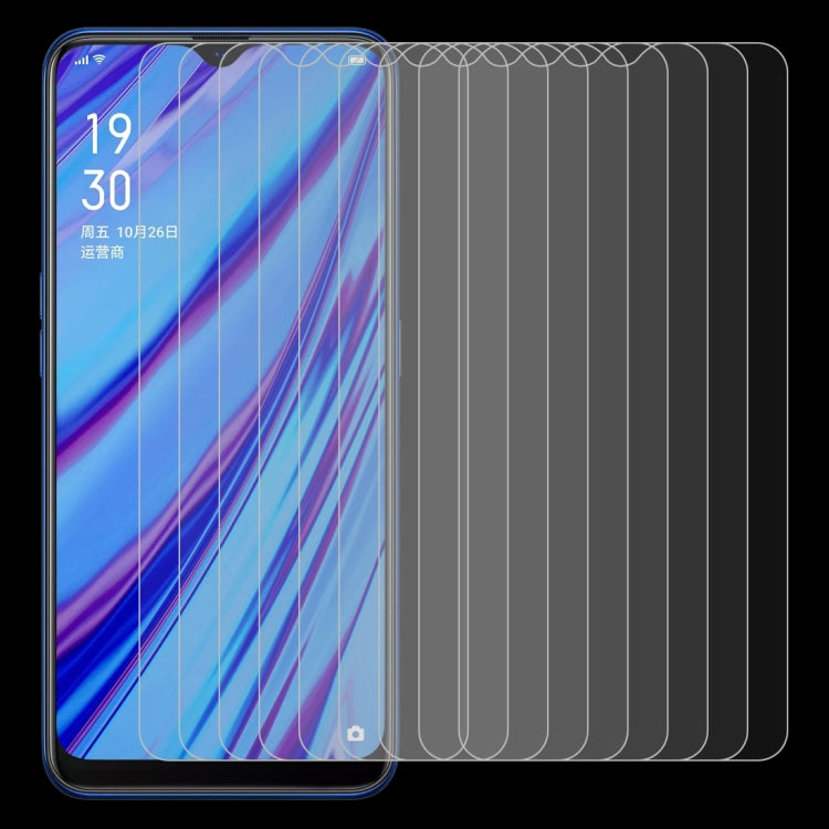 10 PCS 2.5D Non-Full Screen Tempered Glass Film for OPPO A9 2020 / A5 2020 / A56 5G