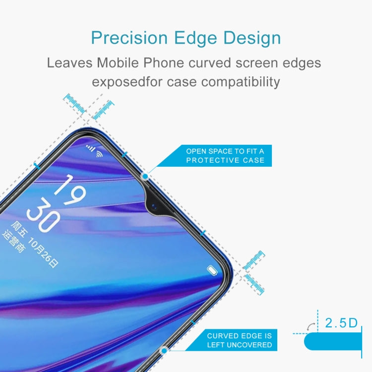 50 PCS 2.5D Non-Full Screen Tempered Glass Film for OPPO A9 2020 / A56 5G