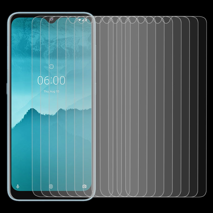 50 PCS For Nokia 6.2 2.5D Non-Full Screen Tempered Glass Film