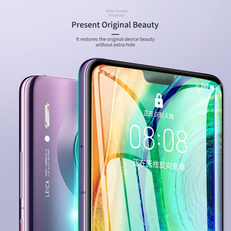 ROCK 9H 3D Curved Heat Bending Full Screen Tempered Glass Film for Huawei Mate30 Pro