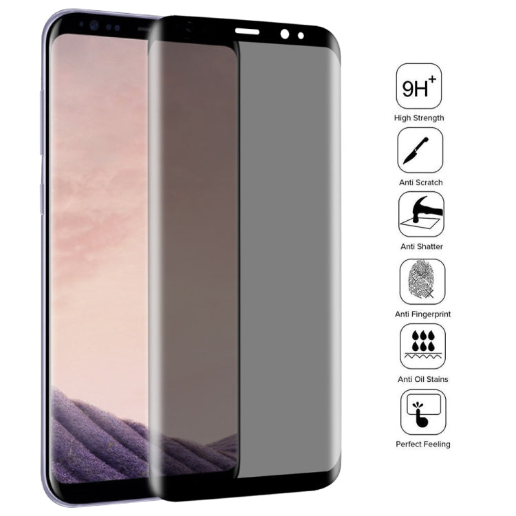 UV Full Cover Anti-spy Tempered Glass Film for Galaxy S8+