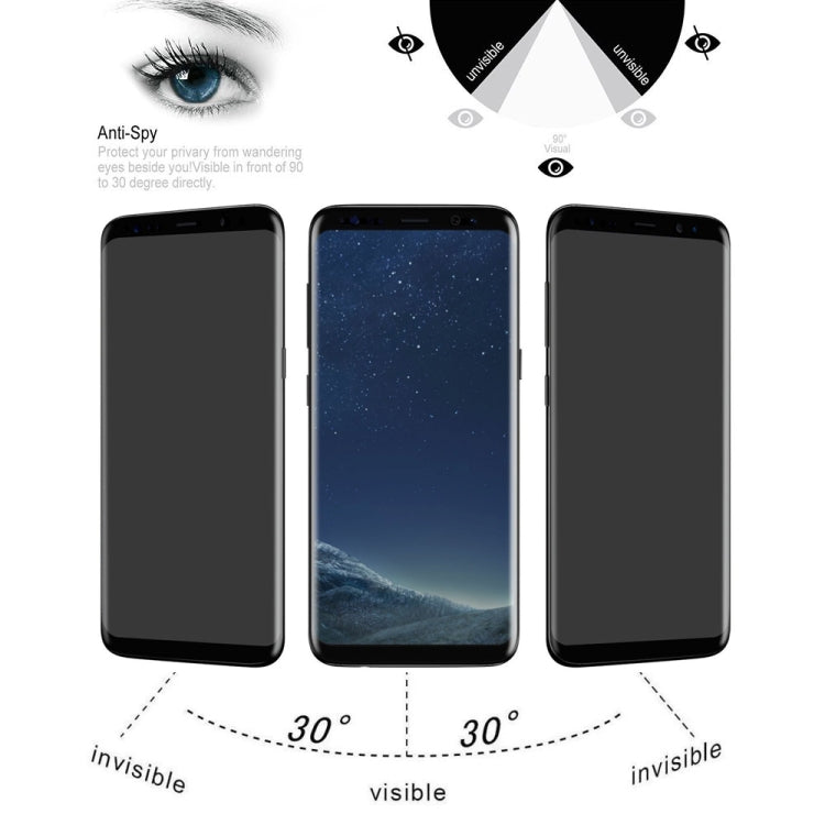 UV Full Cover Anti-spy Tempered Glass Film for Galaxy S8+