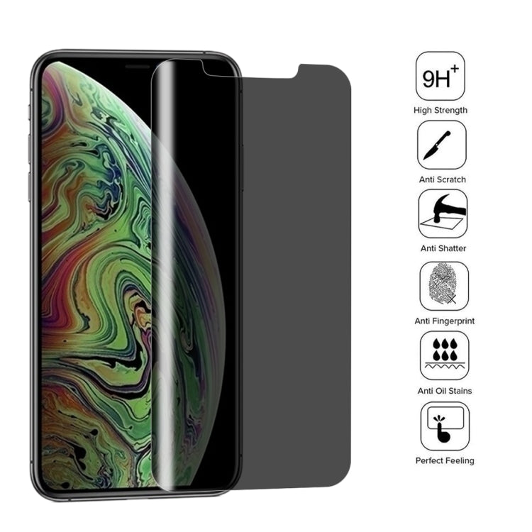 For iPhone XS Max 10pcs 9H Surface Hardness 180 Degree Privacy Anti Glare Screen Protector