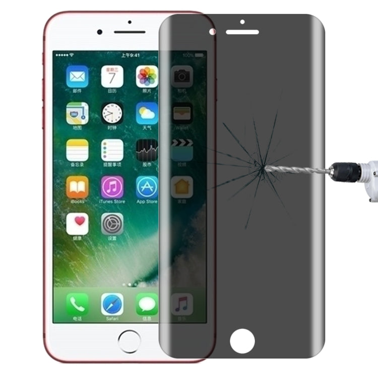0.4mm 9H Surface Hardness 180 Degree Privacy Anti Glare Screen Protector for iPhone 7 Plus / 8 Plus