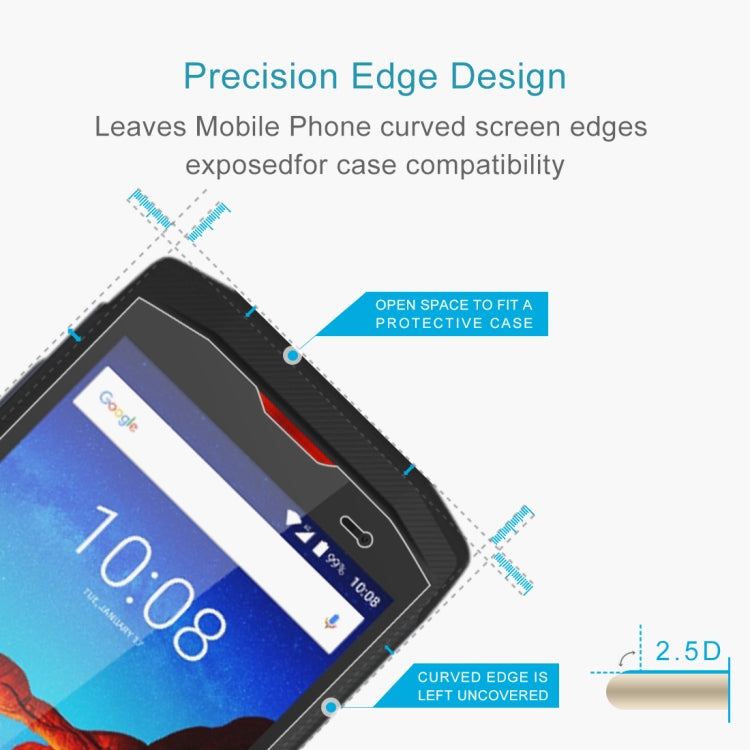 100 PCS for Crosscall TREKKER X3 0.3mm Tempered Glass Film, No Retail Package