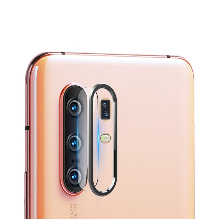 For Vivo X30 Pro 0.3mm Metal Rear Camera Lens Ring + Rear Camera Lens Tempered Glass Film Set