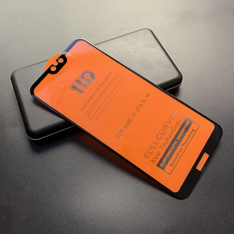 mietubl Scratchproof 11D HD Full Glue Full Curved Screen Tempered Glass Film for Huawei Honor 9i / 9X / 9N(Black)