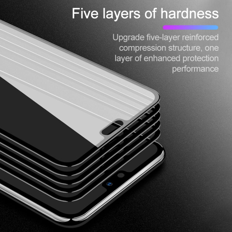 25 PCS mietubl Scratchproof 11D HD Full Glue Full Curved Screen Tempered Glass Film for Huawei Honor 8X(Black)