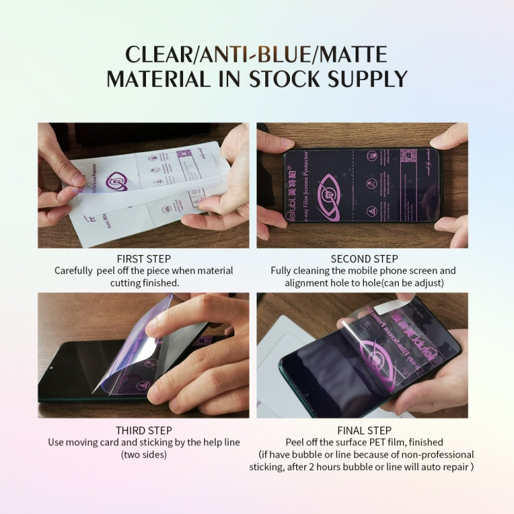 50 PCS Flexible Glass TPU Soft Hydrogel Film Supplies for Intelligent Protector Cutter