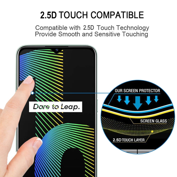 For OPPO Realme Narzo 10 Full Glue Full Screen Tempered Glass Film