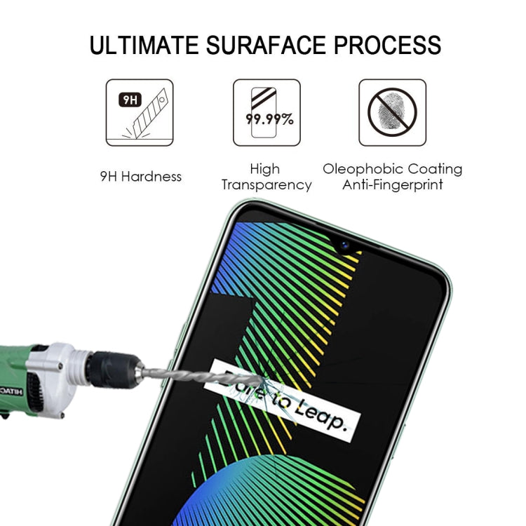For OPPO Realme Narzo 10 25 PCS Full Glue Full Screen Tempered Glass Film