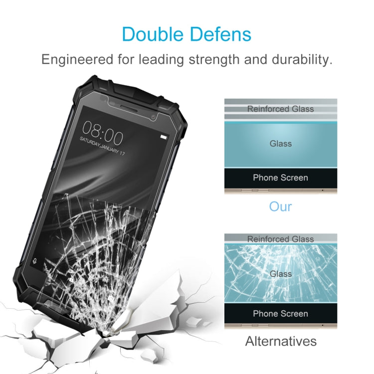 For Doogee S60 50 PCS 0.26mm 9H 2.5D Explosion-proof Tempered Glass Film