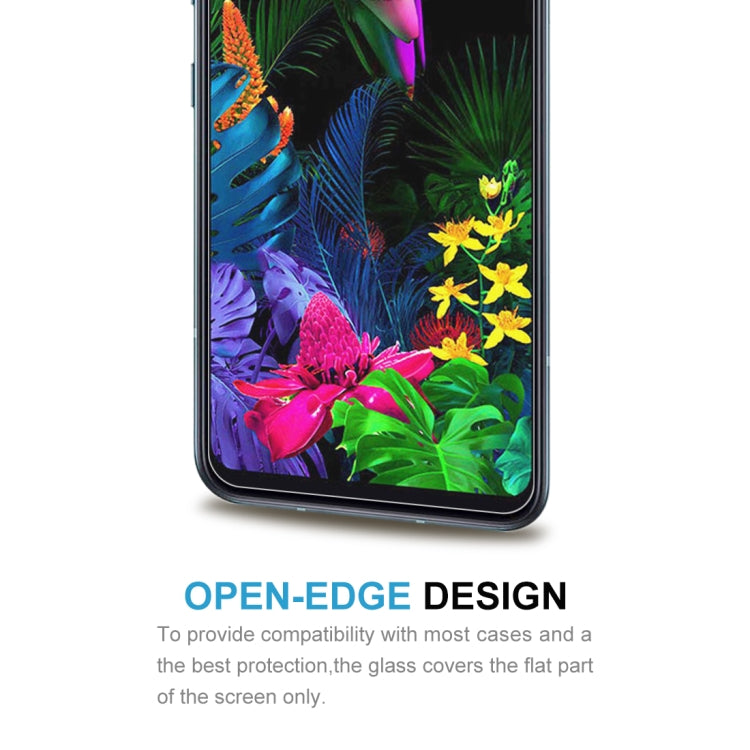 For LG G8s ThinQ 50 PCS 0.26mm 9H 2.5D Tempered Glass Film