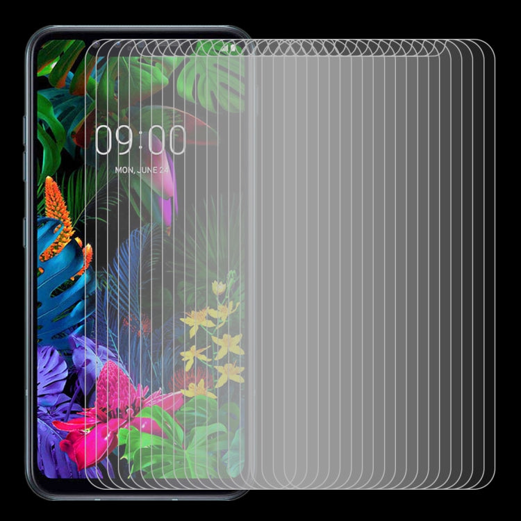 For LG G8s ThinQ 50 PCS 0.26mm 9H 2.5D Tempered Glass Film