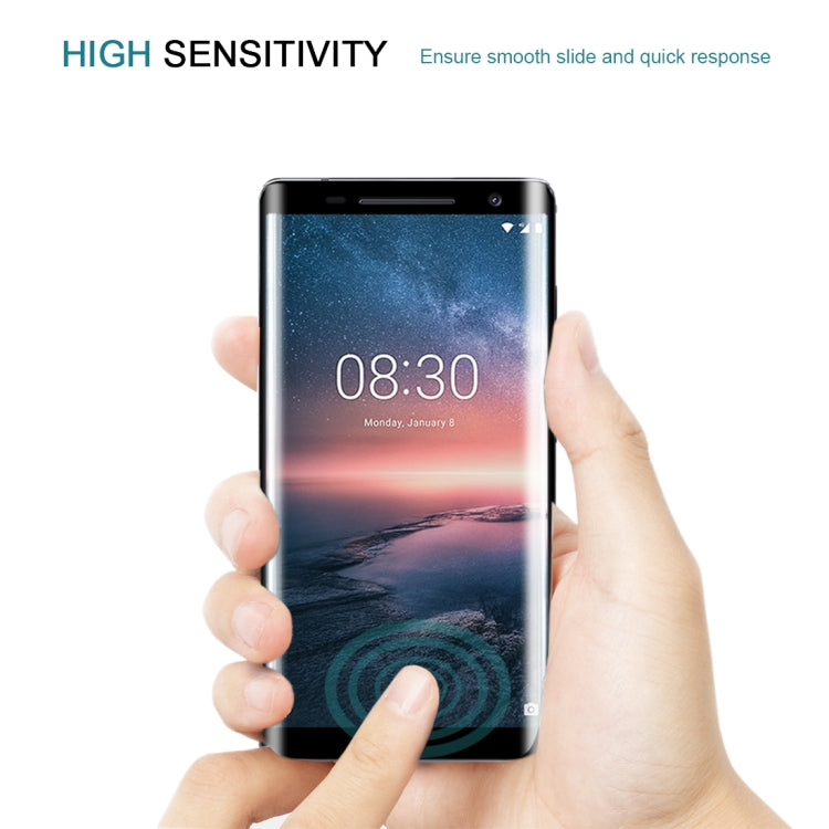 For Nokia 8 Sirocco 25 PCS 3D Curved Edge Full Screen Tempered Glass Film
