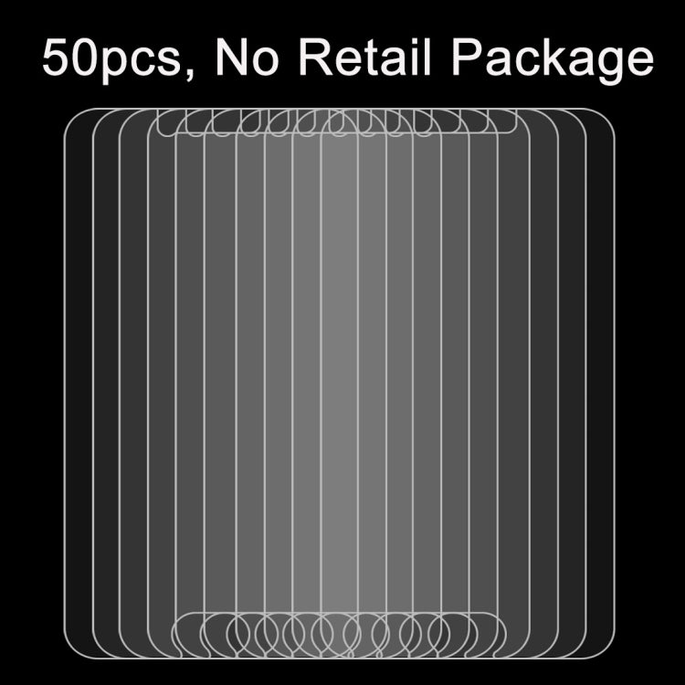 50 PCS for Meizu M5 0.26mm 9H Surface Hardness 2.5D Explosion-proof Tempered Glass Screen Film, No Retail Package