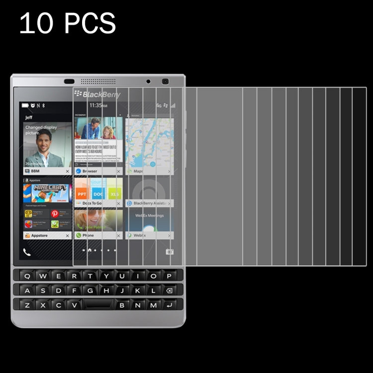 10 PCS for BlackBerry Passport Silver Edition 0.26mm 9H Surface Hardness 2.5D Explosion-proof Tempered Glass Screen Film