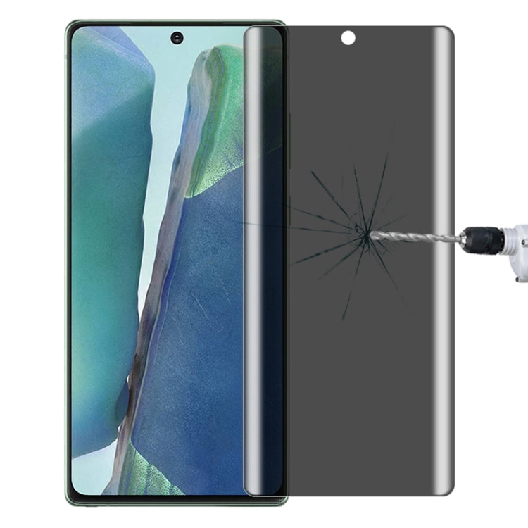 For Samsung Galaxy Note20 9H 3D Curved Anti-peeping Full Screen Tempered Glass Film