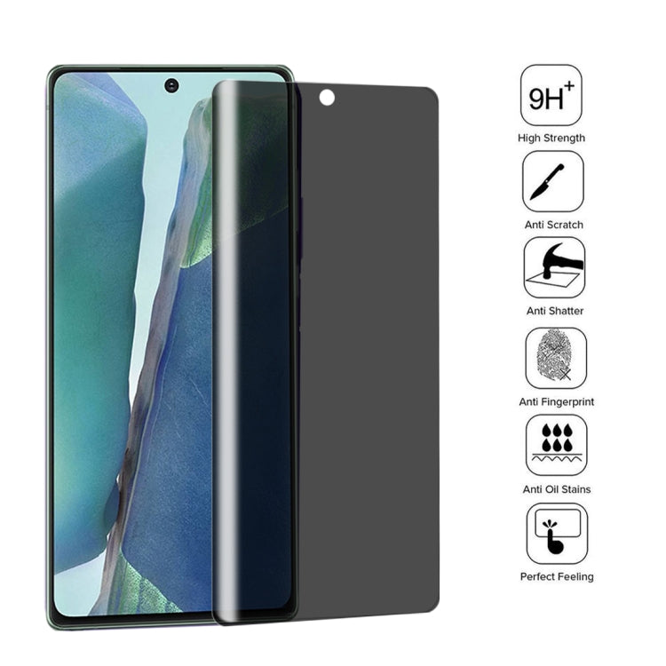 For Samsung Galaxy Note20 9H 3D Curved Anti-peeping Full Screen Tempered Glass Film