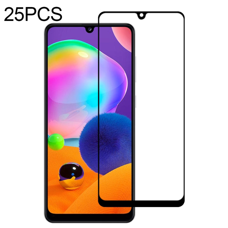 For Samsung Galaxy A32 5G 25 PCS Full Glue Full Screen Tempered Glass Film