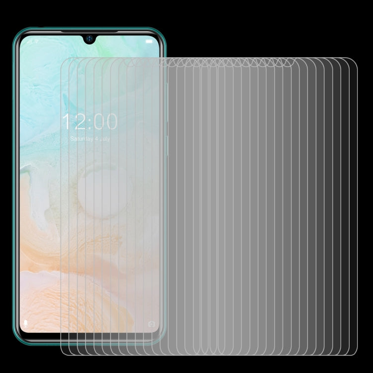 50 PCS For Doogee N20 Pro 0.26mm 9H 2.5D Tempered Glass Film