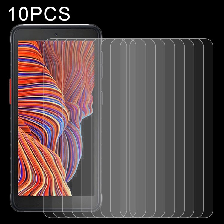 For Samsung Galaxy Xcover 5 10 PCS 0.26mm 9H Surface Hardness 2.5D Explosion-proof Tempered Glass Non-full Screen Film