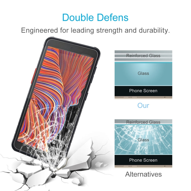 For Samsung Galaxy Xcover 5 0.26mm 9H Surface Hardness 2.5D Explosion-proof Tempered Glass Half Screen Film