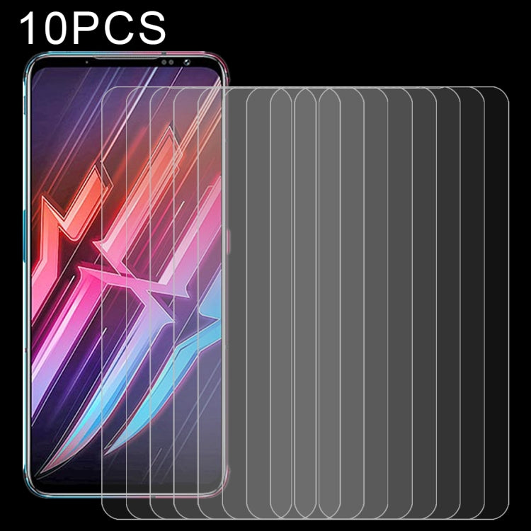 For Nubia Red Magic 6 / 6 Pro 10 PCS 0.26mm 9H Surface Hardness 2.5D Explosion-proof Tempered Glass Non-full Screen Film