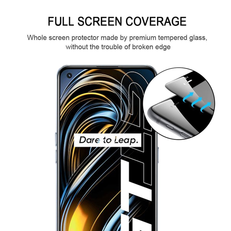 For OPPO Realme GT 5G / Realme GT Master 25 PCS Full Glue Full Cover Screen Protector Tempered Glass Film