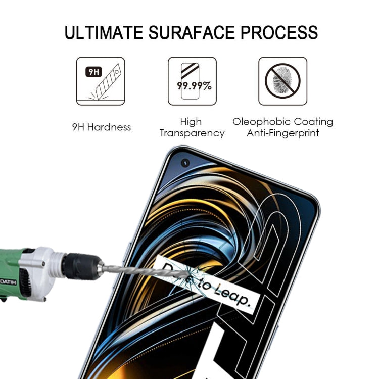 For OPPO Realme GT 5G / Realme GT Master 25 PCS Full Glue Full Cover Screen Protector Tempered Glass Film