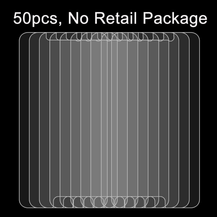 50 PCS for Oppo R9 0.26mm 9H Surface Hardness 2.5D Explosion-proof Tempered Glass Screen Film, No Retail Package