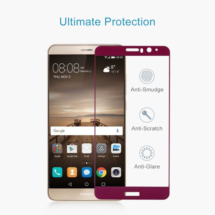For Huawei  Mate 9 0.26mm 9H Surface Hardness Explosion-proof Silk-screen Tempered Glass Full Screen Film