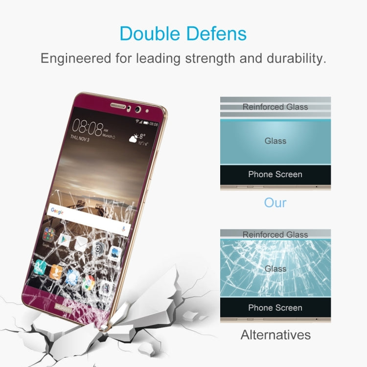 For Huawei  Mate 9 0.26mm 9H Surface Hardness Explosion-proof Silk-screen Tempered Glass Full Screen Film