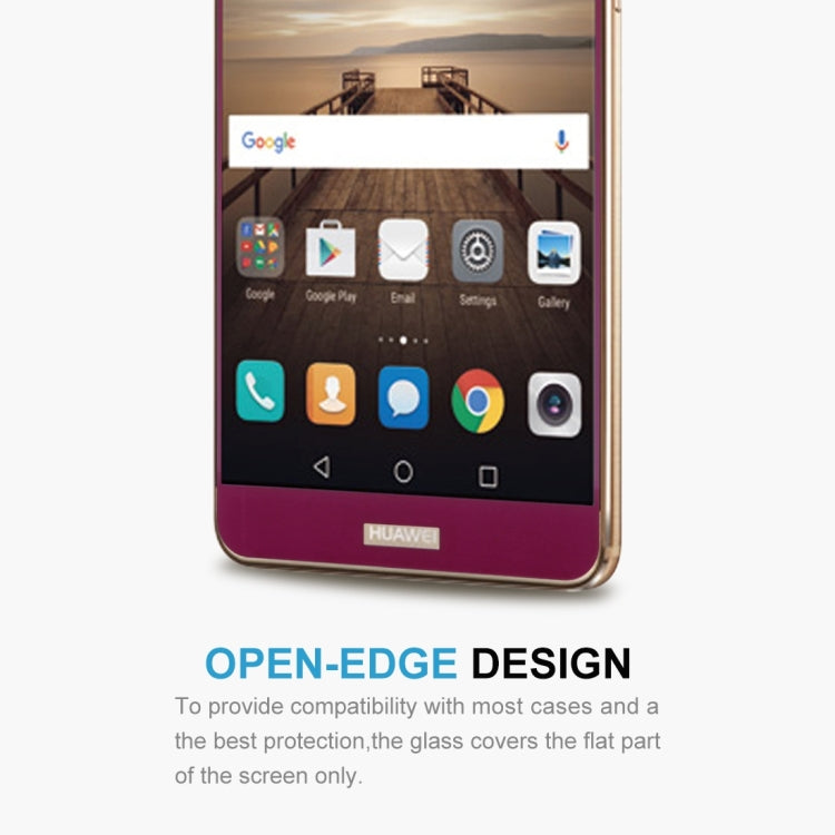 For Huawei  Mate 9 0.26mm 9H Surface Hardness Explosion-proof Silk-screen Tempered Glass Full Screen Film