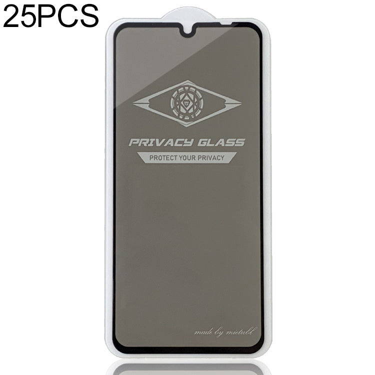 25 PCS MIETUBL For Xiaomi Redmi Note 7 Pro Anti-glare Full Screen Tempered Glass Film (Black)