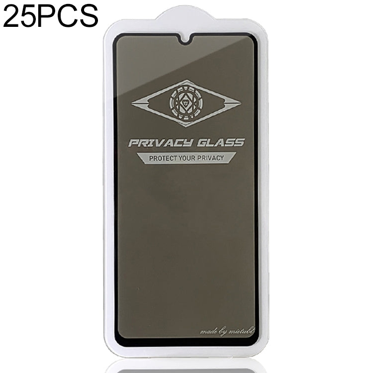 25 PCS MIETUBL For Huawei P30 Lite / nova 4e Anti-glare Full Screen Tempered Glass Film (Black)