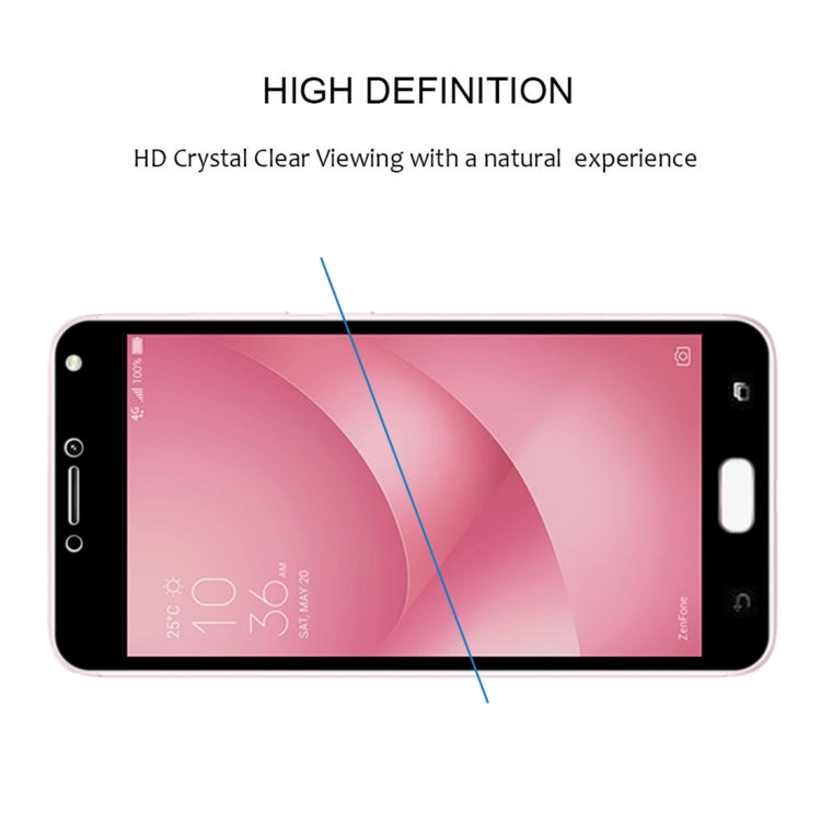 25 PCS For Asus ZenFone 4 Max / ZC520KL 9H Surface Hardness Explosion-proof Silk-screen Tempered Glass Full Screen Film