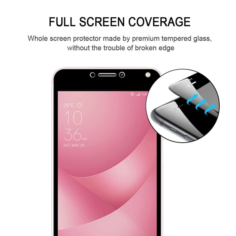 For Asus ZenFone 4 Max / ZC520KL 9H Surface Hardness Explosion-proof Silk-screen Tempered Glass Full Screen Film