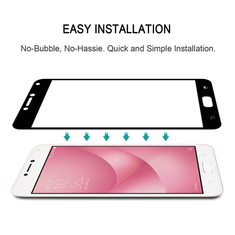 For Asus ZenFone 4 Max / ZC520KL 9H Surface Hardness Explosion-proof Silk-screen Tempered Glass Full Screen Film