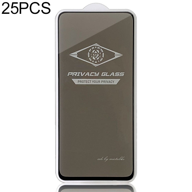 25 PCS MIETUBL For Galaxy A90 Anti-glare Full Screen Tempered Glass Film (Black)