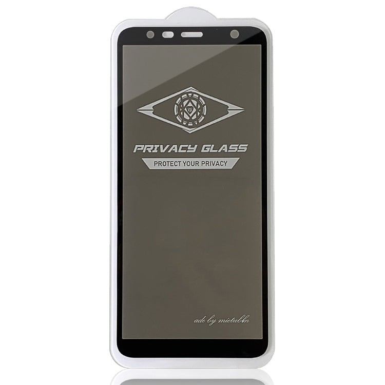 MIETUBL For Galaxy J4 Plus / J6 Plus Anti-glare Full Screen Tempered Glass Film (Black)