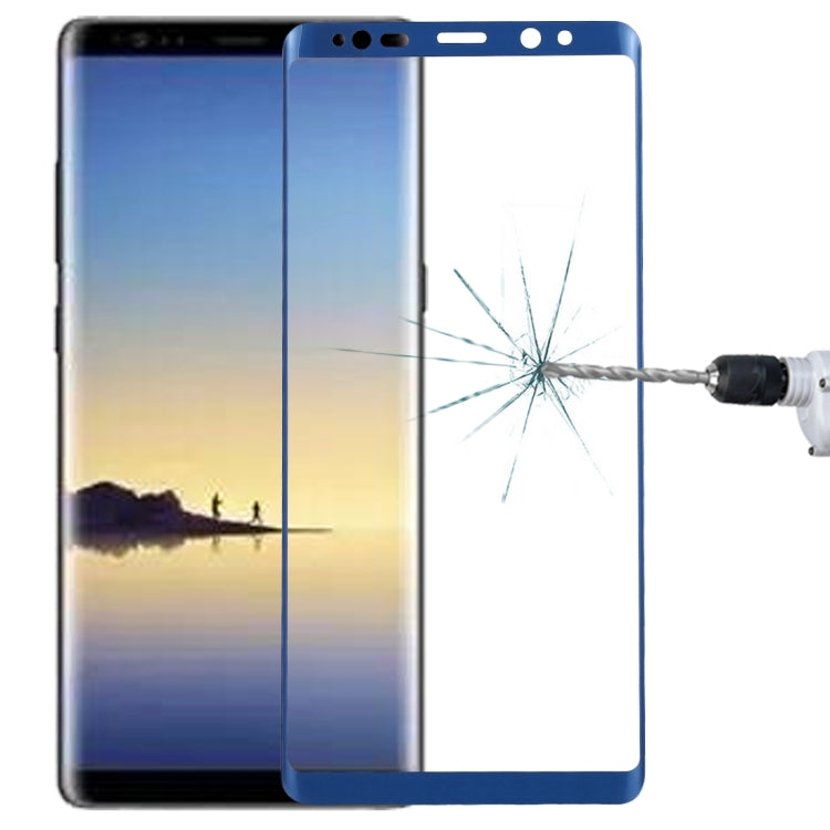 For Galaxy Note 8 0.3mm 9H Surface Hardness 3D Curved Silk-screen Full Screen Tempered Glass Screen Protector