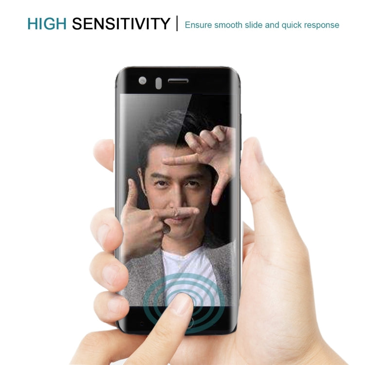 For Huawei  Honor 9 0.3mm 9H Surface Hardness 3D Curved Silk-screen Full Screen Tempered Glass Screen Protector(Black)
