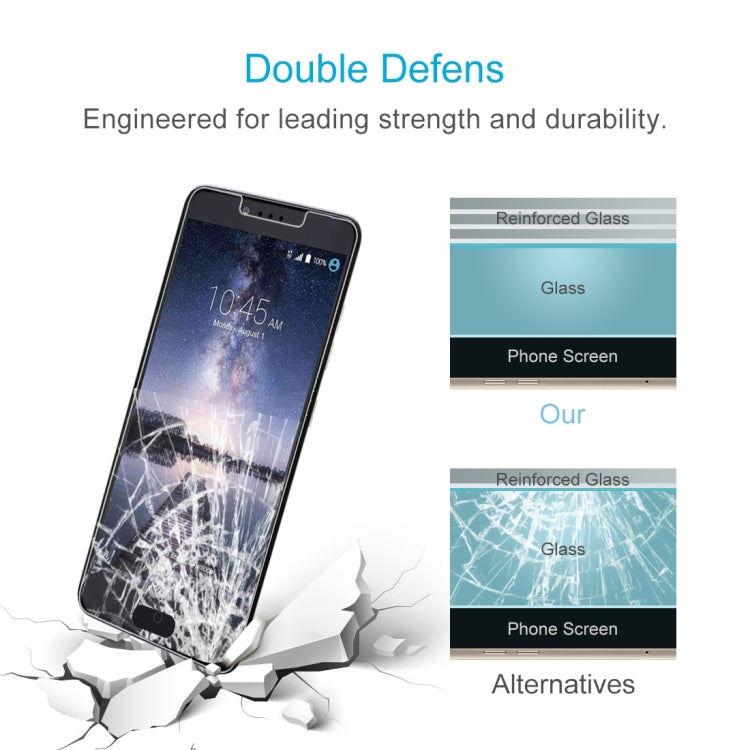 For ZTE Zmax Pro 0.3mm 9H Surface Hardness Explosion-proof Non-full Screen Tempered Glass Screen Film
