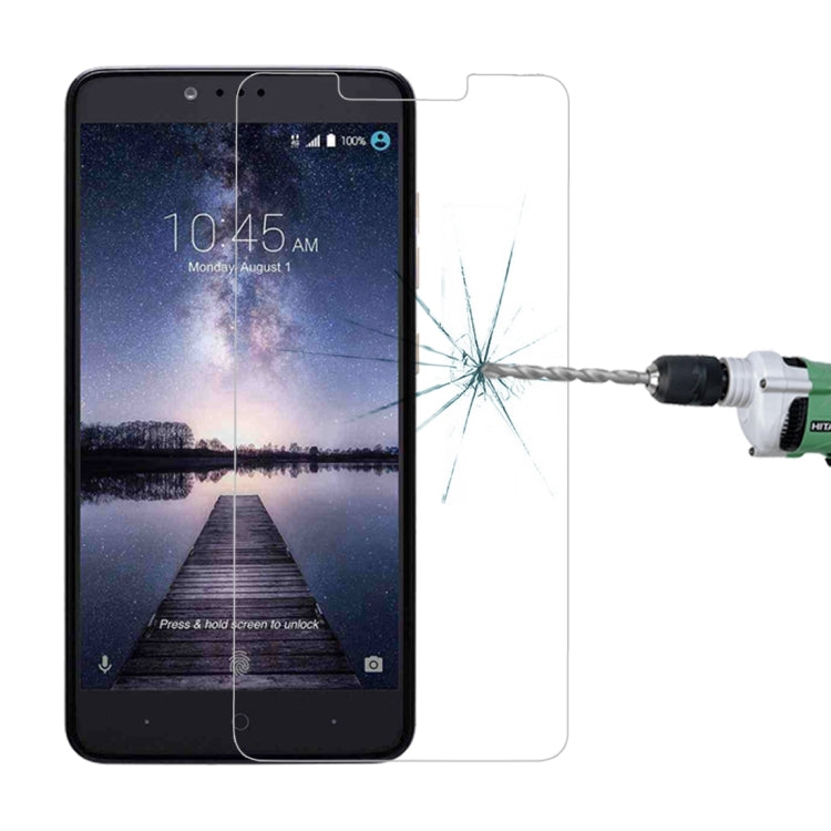 For ZTE Zmax Pro 0.3mm 9H Surface Hardness Explosion-proof Non-full Screen Tempered Glass Screen Film